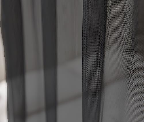 Akiky Canopy Curtains For Girls With Led Light King California King Bed Curtains Frame Bed,Valance Scarves Great For Bed,Windows,Wedding Parties(King,Black) #TOP7