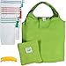 Reusable Mesh Produce Bags, Foldable Grocery Bags with Tare Weight Tags, Eco-Friendly Grocery Bags for Shopping, Mesh Bags with Silicone Handle, All-in-One Set of 12