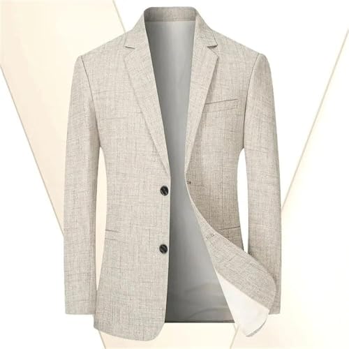 Men's Lightweight Business Suit Jacket Solid Formal Casual Slim Fit Work Coat Wedding Party Attire2