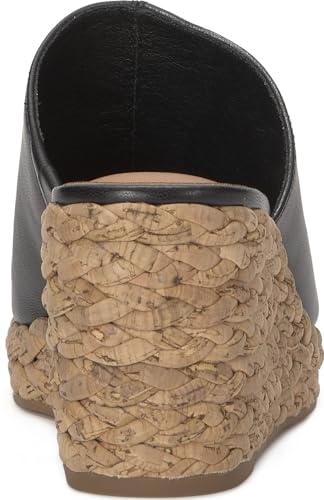 Image of Lucky Brand Womens, Cabriah Espadrille Wedge Sandals, Black, 6 Medium