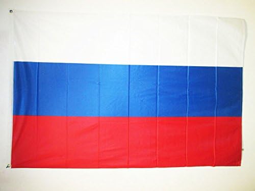 AZ FLAG, Russia Flag, 3x5 Ft, For Outdoor, Russian Banner Knitted Polyester with Two Plastic Rings, Fade Resistant