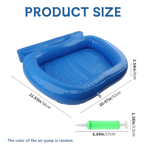 Spa de pies inflable PVC con bomba manual portátil miniatura 2