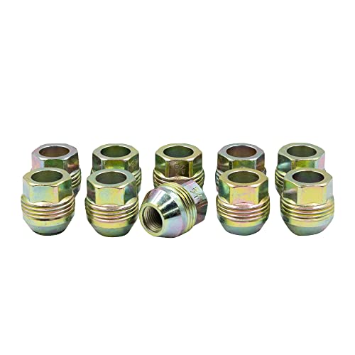 Wheel Accessories Parts 10 Pcs Lug Nuts Dual External Thread M14x1.5 OEM Stock Factory Replaces Chevy Silverado Avalanche Suburban Tahoe GMC Acadia Sierra Escalade Colorado Canyon Yukon K1500 Blazer