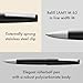 Lamy 2000 black - elegant rollerball pen in robust fibreglass barrel - perfectly balanced & in line width M M 63 rollerball refill in black