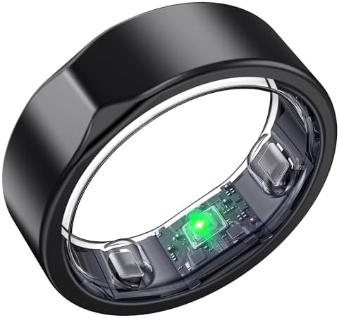 Smart Ring for Women Men, Titanium Fitness Ring with Heart Rate, ...