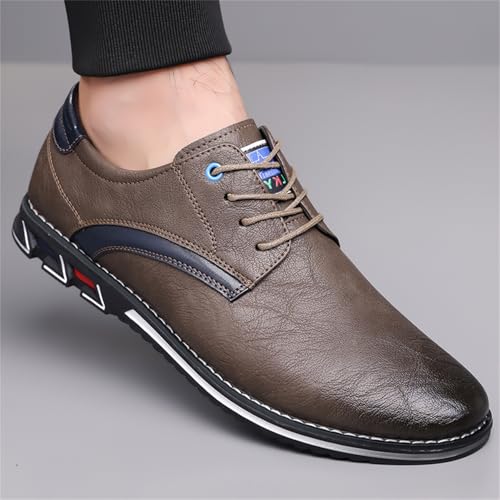 Image of Men's Oxford Casual Dress Shoes Classic Tuxedo Lace-up Lightweight Formal Loafers