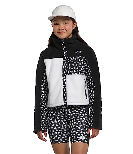 THE NORTH FACE Girls' Fleece Mashup Jacket, TNF White, Medium