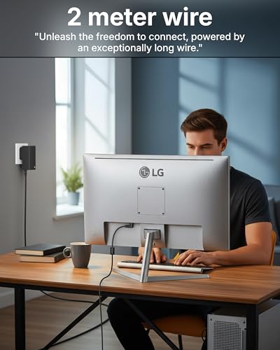 Image of FEDUS BIS Certified 19V 0.84Amp Adapter for LG Monitor, Power Supply of HDTV, LCD LED Monitor & TV Compatible for 19 inch 20 inch 21.5 inch 24 inch 27 inch 29 inch 32Inch TV, Input: 220V-50Hz 50mA Output 19V /0.84A