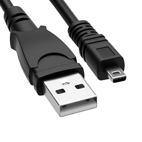 Charger Cable Camera Replacement USB Lead For Panasonic Lumi DMC TZ61 TZ40 TZ70 DMCZS19 For Sony DSLR-A100 A300 A700 Suitable For Nikon Series CoolPix 2100 2200 3100 Charging and Fast Data Transfer