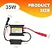Ywdiml 2PCS DC 12V 35W Car Xenon HID Ballast, Ultra Slim Vehicle Xenon Lamp Ballast Control Unit Replacement, Auto Headlight Stabilizer Control Module Accessories, Suitable for H1 H3 H3C
