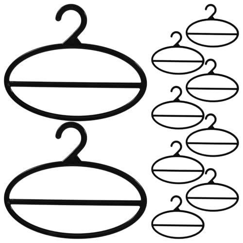 CONGARTENO Organizer Appendiabiti per Sciarpe e Cravatte 10 Pezzi, Grucce Salvaspazio 17 CM in Plastica, per Armadi e Espositori di Negozi