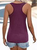 Vintage Mandala Graphic Tank Tops for Women Summer Beach Graphic Loose Tanks Vest Vacation Racerback Tank Cami (US, Alpha, Large, Regular, Regular, Wine Red)
