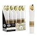 Pre Rollled Cutlery And Napkins Set with Extra Heavy Duty Full Size Polished Gold Cutlery, Fork-Knife-Spoon with White Napkin, Value Pack 60 Count