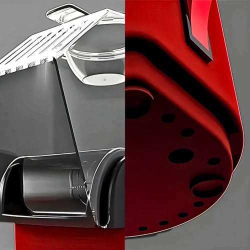 ManiaCompleta - Pipoqueira Elétrica Maquina de pipoca Doméstica, Pronta em 3 Minutos, Sem Óleo, Verm