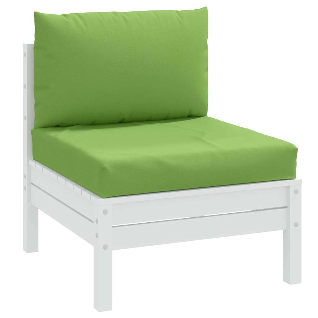 Coussin de palette vert antidérapant pour éliminer l'inconfort des banquettes de jardin en bois