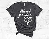 Personalized Blessed Grandma Grandkids Shirt Misses and Plus size tee Ladies Top Womans T-Shirt