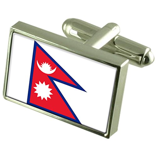 Gemelos de Bandera de Nepal Evitan Alergias Accesorio Duradero con Bolsa