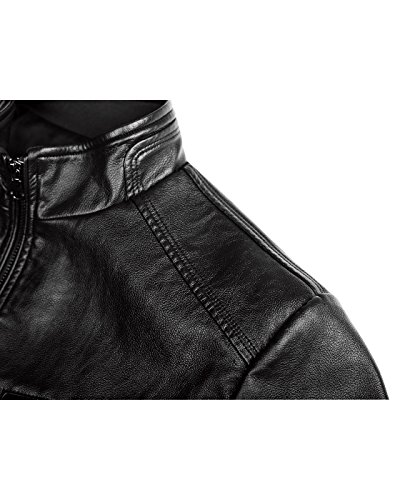 Men's Casual Faux Leather Jacket3