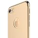 iPhone 7 Case Stylish RANVOO Thin Hard Slim Fit Case with 3 Detachable Parts for Apple iPhone 7 Only, CHROME GOLD and MATTE GOLD, [CLIP-ON]