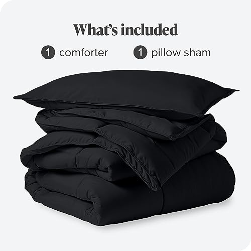 Bare Home Comforter Set - Twin/Twin Extra Long Size - Ultra-Soft - Goose Down Alternative - Premium 1800 Series - All Season Warmth (Twin/Twin Xl, Black) #TOP6