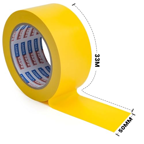 Image of ADHES Yellow PVC Pipe Wrap Tape, 2 Inch X 36 Yds