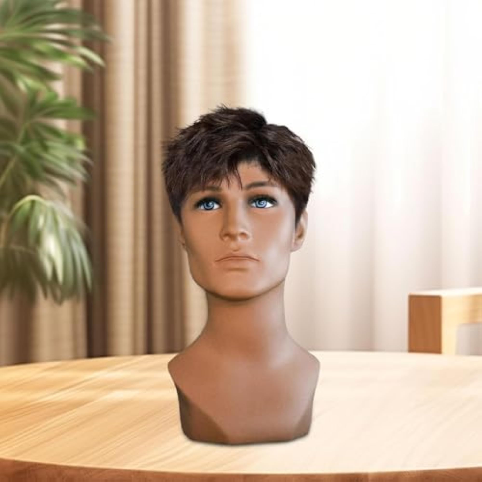 Male Mannequin Head for Jewelry Display