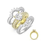 JewelOra Moissanite Engagement Ring Personalized Name for Women, 925 Sterling Silver 3 CT Custom Nam