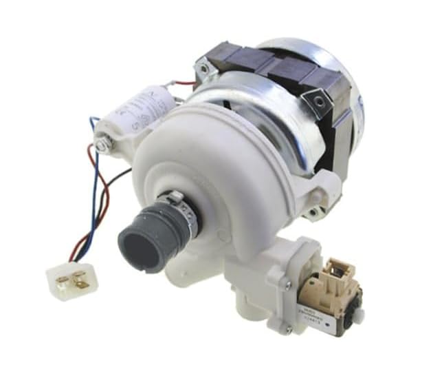 FIGEVIDA Motore Pompa 058625 C00058625 INDESIT ARISTON - MOTOPOMPA Lavaggio compatibile per LAVASTOVIGLIE 220V INDESCO 950R2I 75W 3 CONTATTI