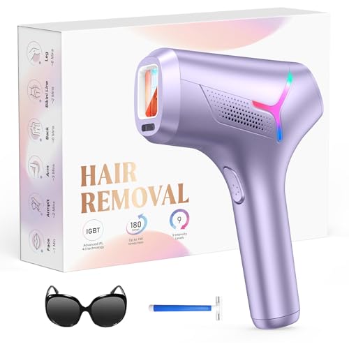 LYSMOSKI Laser Hair Removal for Women and Men, At-Home IPL Hair Removal Device with 5.2 cm²...
