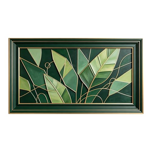 Art mural encadré 3D de grande taille motif botanique luxe