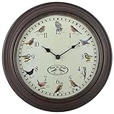 vögel fallen vom himmel Herkunftsland - China Fallen Fruits Ltd Vogel-Song-Uhr, Braun