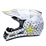 Casco cruzado deportivo de motocicleta para niños: cómodo forro interior, cuando el casco está sujeto a un fuerte impacto, el espaciador de espuma suave dentro del casco puede garantizar que el impacto no dañe la cabeza de la persona.