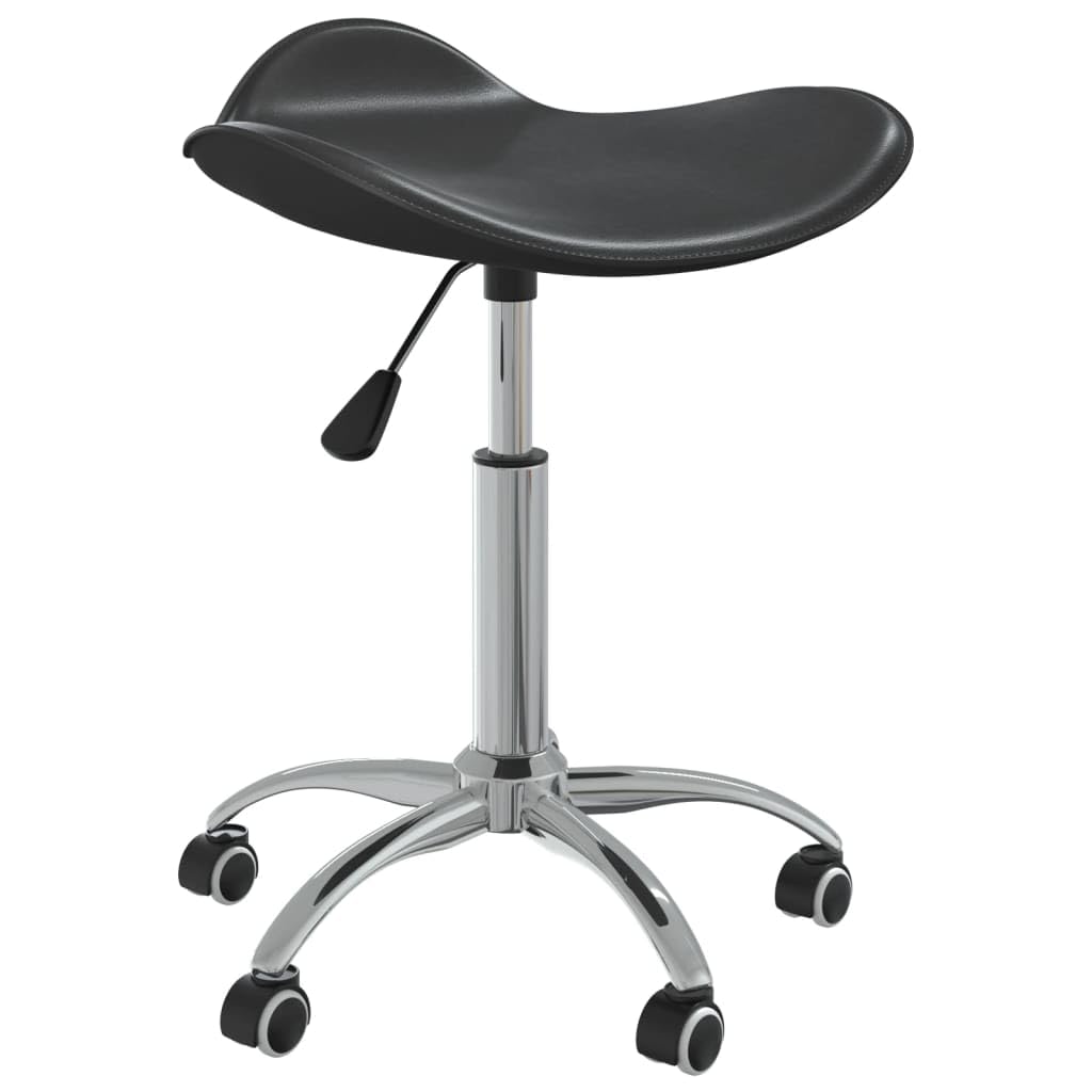 vidaXL Tabouret de Salon et Spa Chaise de Beauté Tabouret de Coiffure Chaise de Travail Réglable Pivotante Intérieur Noir Similicuir
