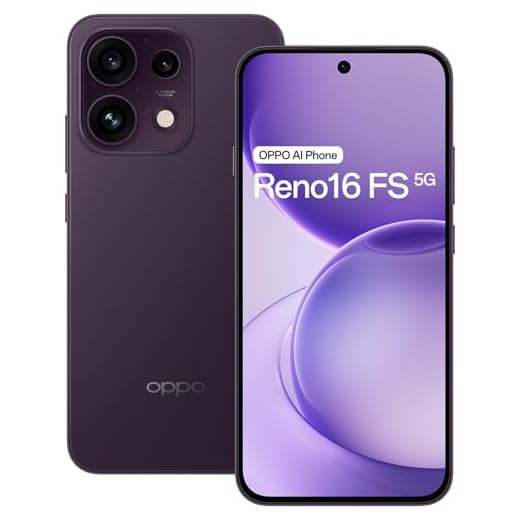 OPPO Reno16 FS 5G Smartphone 8+512GB 6500mAh 120Hz 50MP, Purple Black