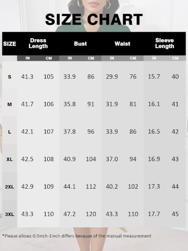 Image of PinkPatty Women's Casual A-line Midi Dresses 3 /4 Sleeve V Neck Fit and Flare Dress with Pockets