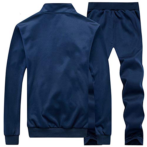 Gopune Men's Tracksuit Athletic Sports Casual Full Zip Sweatsuitr (Blue3,Xl) #TOP1