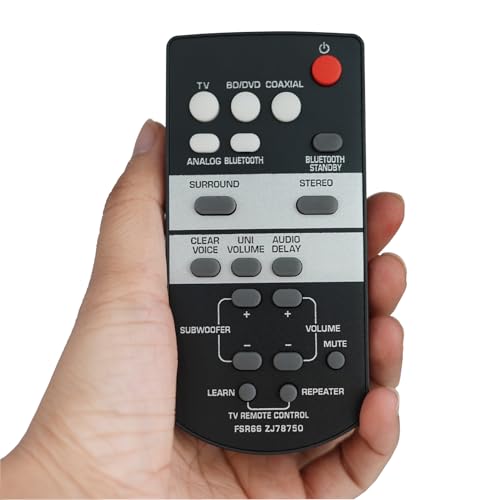 Replaced Remote FSR66 for Yamaha YAS-107 YAS-207 YAS 106 YAS-203 ATS-1070 ATS-1060 ATS-1030 ZJ78750 ATS1050 ATS-1050 YAS-105 YAS-103 ATS1080 YAS-1080 YAS-108 Home Audio Speaker System