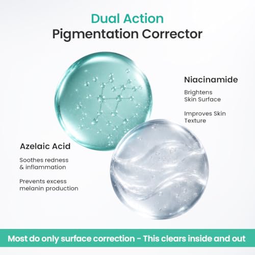 Image of The Solved Skin Spot Fade Advanced Repair Serum with 8% Solubilized Azelaic Acid & 4% Niacinamide for Post-Acne Marks, Redness, Pigmentation & Even Tone | Gentle, Lightweight Face Serum for Sensitive, Oily & Acne-Prone Skin - 30ml