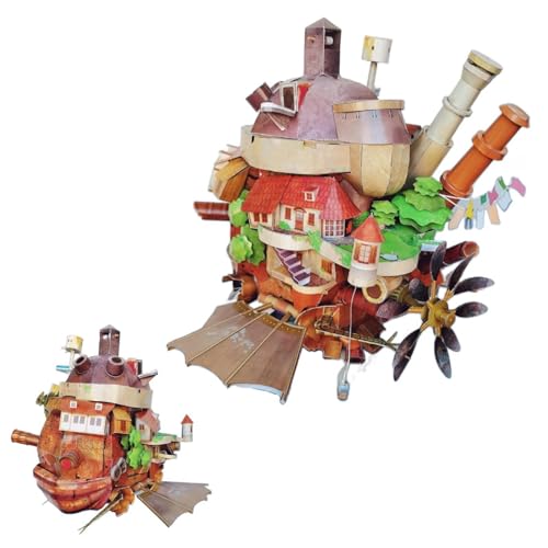 artigianale in inglese Kit modello di carta 3D del Castello Errante - Kit artigianale premium con strumenti