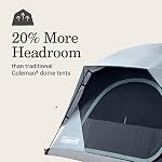Coleman Skydome Camping Tent, 4/6/10 Person Tent for Camping, Festivals, Backyard, Sleepovers, Withstands 56 km/h Winds