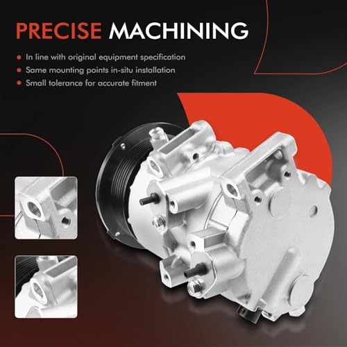 A-Premium Air Conditioner AC Compressor with Clutch Compatible with Toyota Camry 2.4L 2007-2009, RAV4 2.4L 2006-2008
