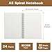 DAJAVE 24 Pcs A5 Notebook Spiral Bound A5 Notepad, 120 Pages/60 Sheets Lined Notebook 12 Colors Kraft Cover Spiral Notepad for Business Office School Travel