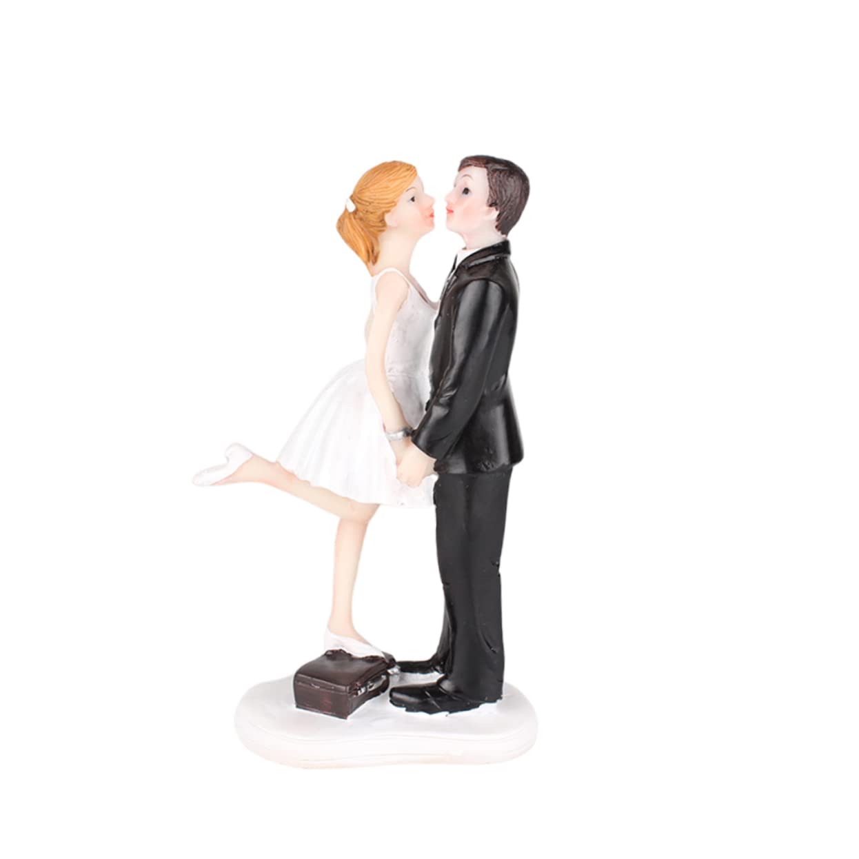 Toyvian 2stücke Braut Und Bräutigam Figuren Resin Dekoration Süße Tortenaufsätze Für Kreative Backprojekte Und Feierliche Anlässe