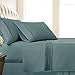 Southshore Fine Linens - 4 Piece - Extra Deep Pocket Pleated Sheet Set, Queen, Steel Blue