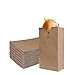 EcoQuality 100 Small Brown Kraft Paper Bag (3 lb) Small - Paper Lunch Bags, Small Snacks, Gift Bags, Grocery, Merchandise, Party Bags (4-3/4