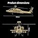 XMBRICDIYY YU Xiang F11-N AH64 RC Helicopter for Adults, 1/32 Scale 2.4G 6CH WOLFBUSH Apache Aircraft, Coaxial Dual Rotor 6G/3D, RC Helicopter with GPS Positioning (RTF Version)
