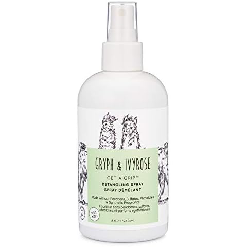 Gryph & IvyRose Get A Grip Detangling Hair Spray for Kids - Moisturizing Hair Detangler for Babies - Calendula Field Mint - 8 oz Cover