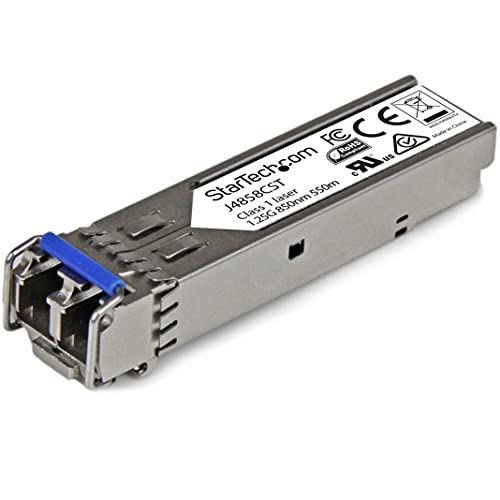 Image of StarTech HP J4858C Compatible Transceiver Module Gigabit Fiber SFP 0.5 inch x 0.6 inch x 2.2 inch