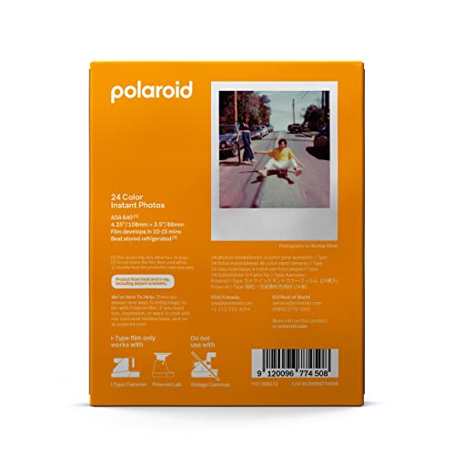 Image of Polaroid Color i-Type Film - Triple Pack, 24 Photos (6272), Instant Photo
