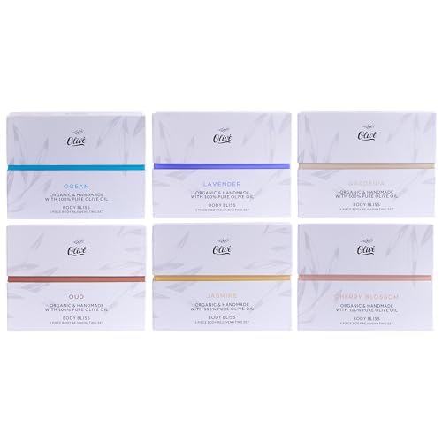 Olivé Made with Natural Ingredients 100% Pure Olive Oil Gift Box 5 Piece - Ocean